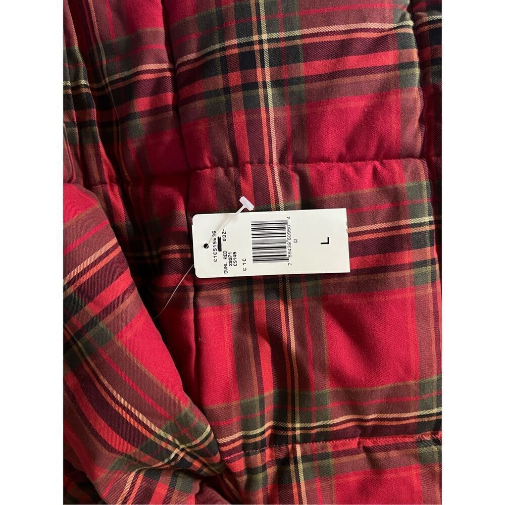 Lauren Dry Goods Supply Co Ralph Lauren Red Fishing/Hunting Puffer Vest New L - Picture 7 of 11